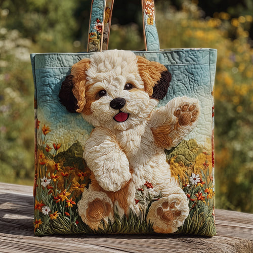 Poodle Quilted Tote Bag GFTOMA3680