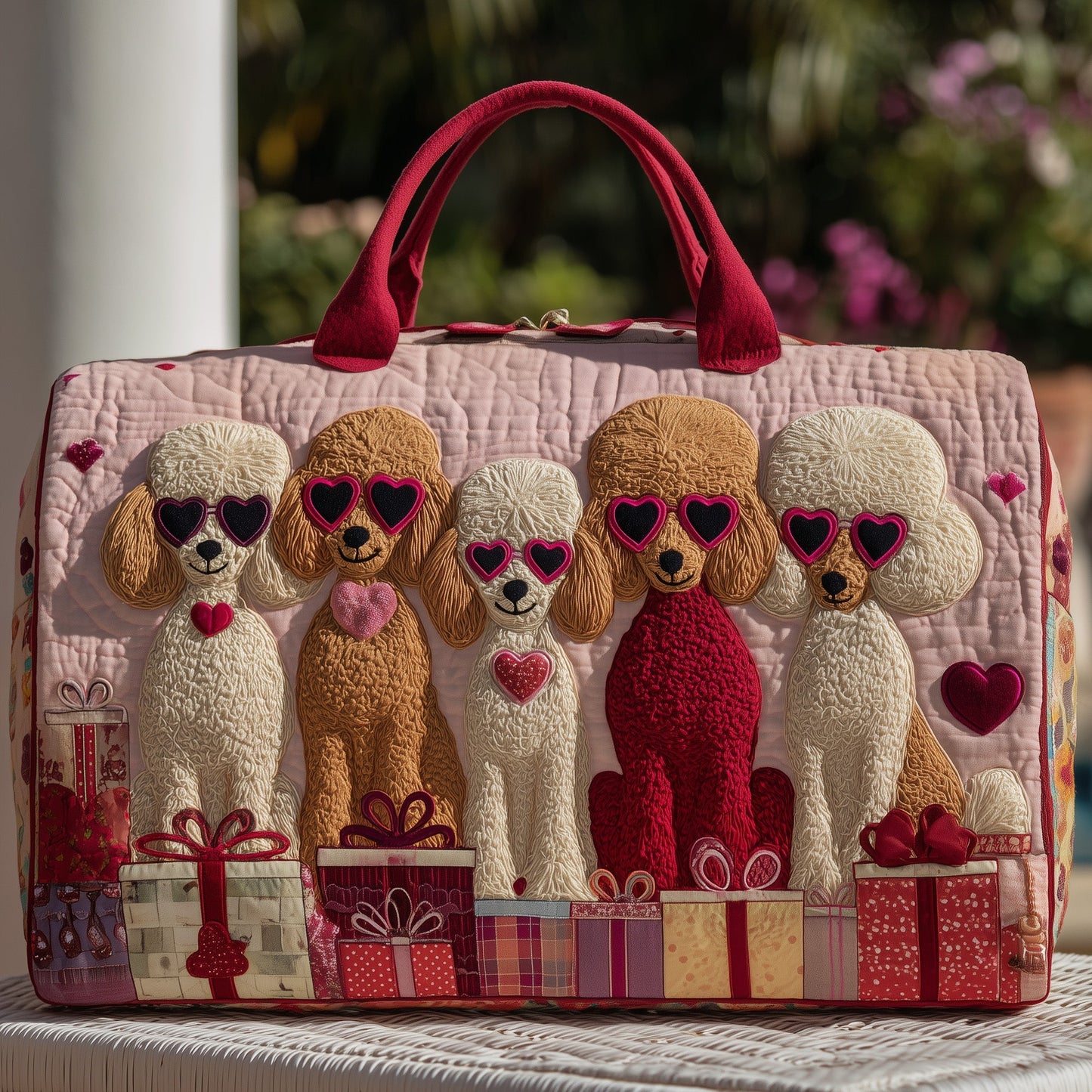 Poodle Quilted Duffle Bag GFTOMA3681