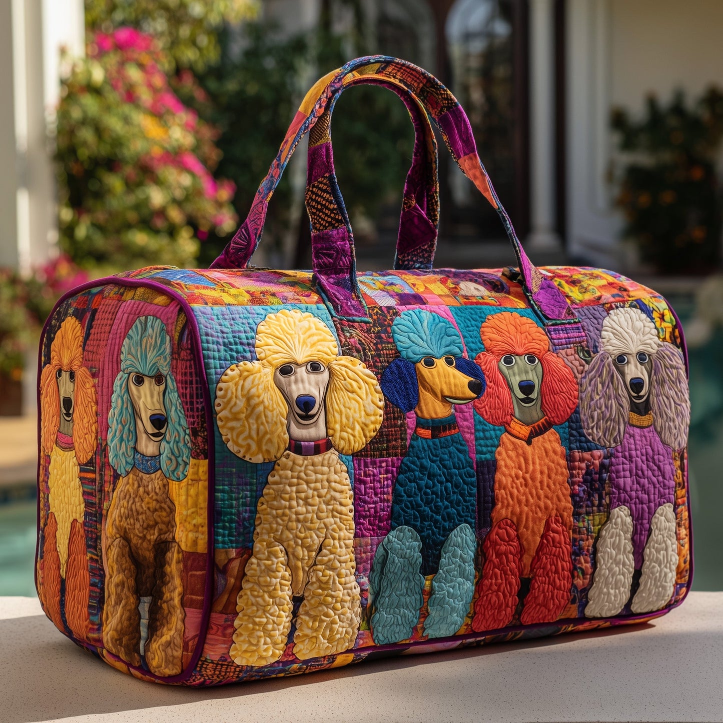 Poodle Quilted Duffle Bag GFTOMA3682