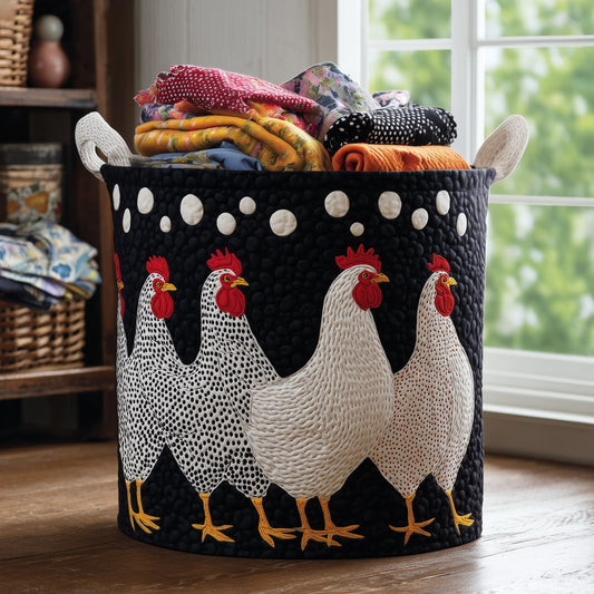 Chicken Quilted Laundry Basket GFTOMA3697