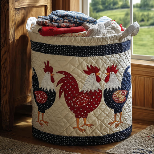 Chicken Quilted Laundry Basket GFTOMA3701