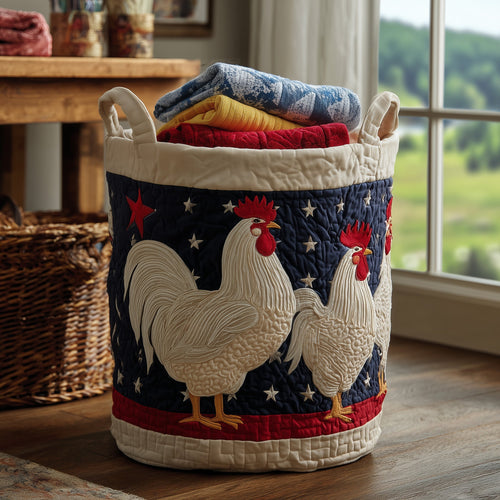 Chicken Quilted Laundry Basket GFTOMA3702