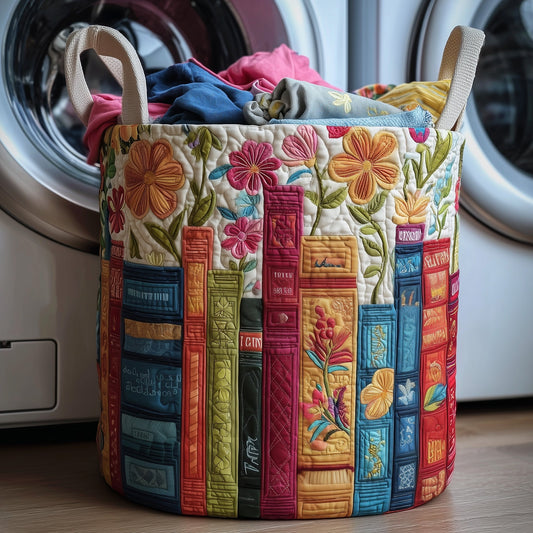 Cozy Book Quilted Laundry Basket GFTOMA3705