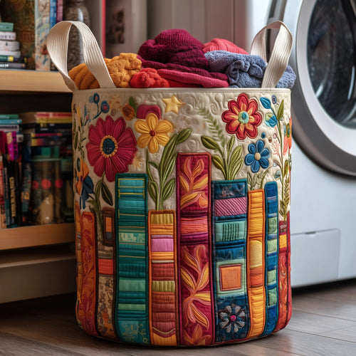 Cozy Book Quilted Laundry Basket GFTOMA3706