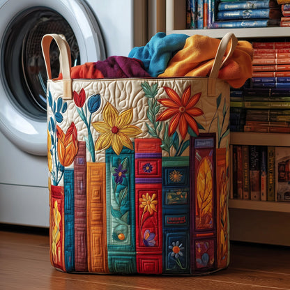 Cozy Book Quilted Laundry Basket GFTOMA3707