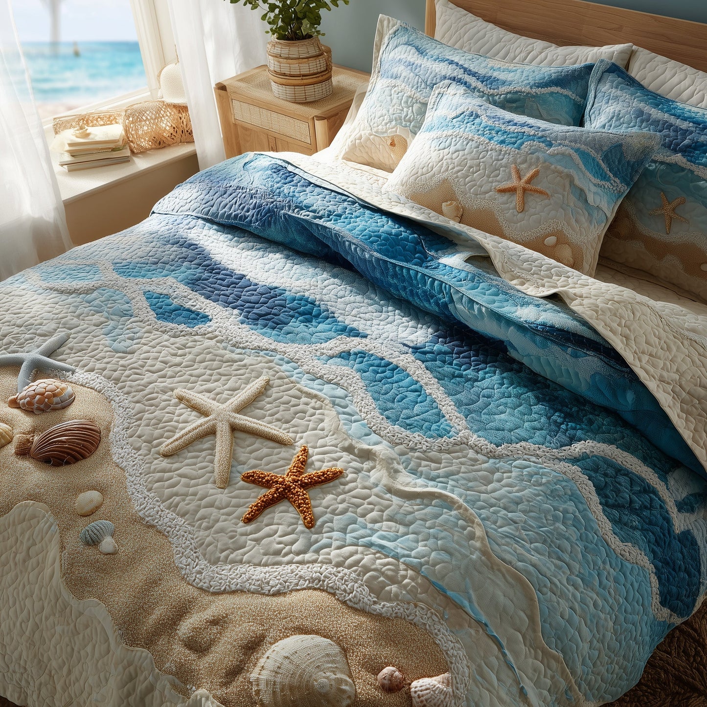 Ocean Breeze 3-Piece Quilted Bedding Set GFTOMA3714