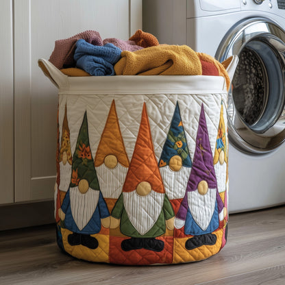 Autumn Gnomes Quilted Laundry Basket GFTOMA3726