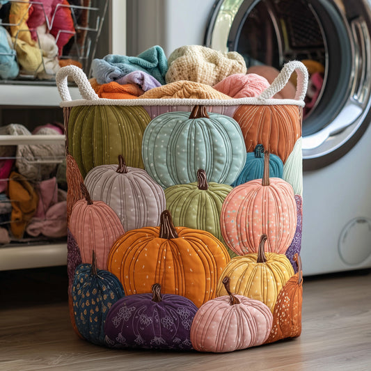 Pumpkin Quilted Laundry Basket GFTOMA3746