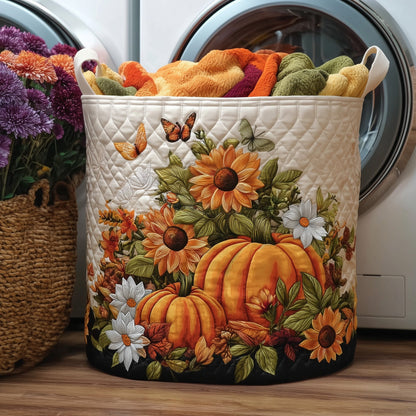 Pumpkin Quilted Laundry Basket GFTOMA3750