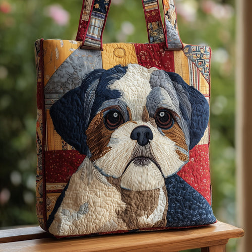 Shih Tzu Quilted Tote Bag GFTOMA3753