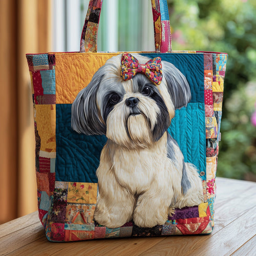 Shih Tzu Quilted Tote Bag GFTOMA3756