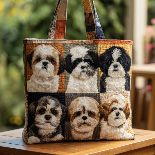 Shih Tzu Quilted Tote Bag GFTOMA3757