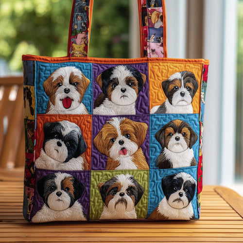 Shih Tzu Quilted Tote Bag GFTOMA3758