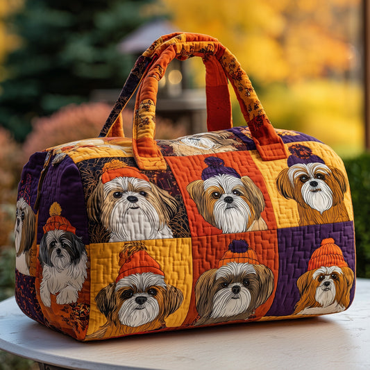 Shih Tzu Quilted Duffle Bag GFTOMA3759
