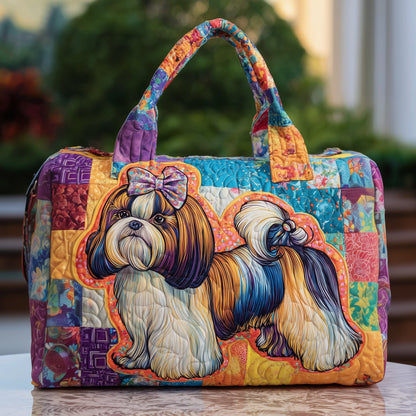 Shih Tzu Quilted Duffle Bag GFTOMA3760