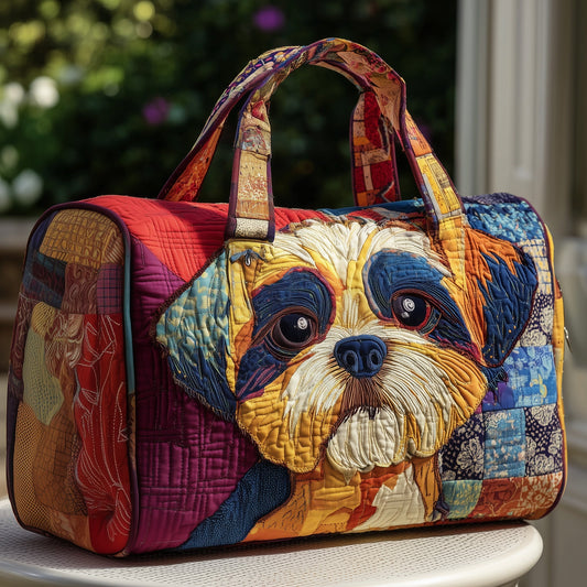 Shih Tzu Quilted Duffle Bag GFTOMA3761