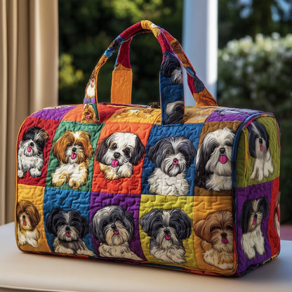 Shih Tzu Quilted Duffle Bag GFTOMA3762
