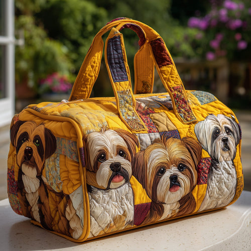 Shih Tzu Quilted Duffle Bag GFTOMA3763