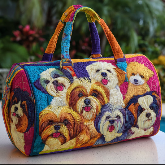 Shih Tzu Quilted Duffle Bag GFTOMA3766