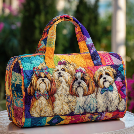 Shih Tzu Quilted Duffle Bag GFTOMA3767