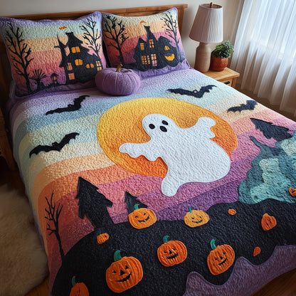 Ghostly Giggles 3-Piece Quilted Bedding Set GFTOMA3795