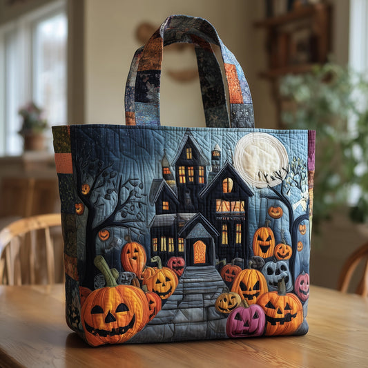 Haunted Manor Quilted Tote Bag GFTOMA3815