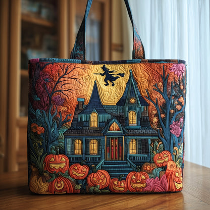 Haunted Manor Quilted Tote Bag GFTOMA3819