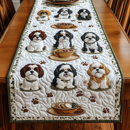 Shih Tzu Quilted Table Runner GFTOMA381