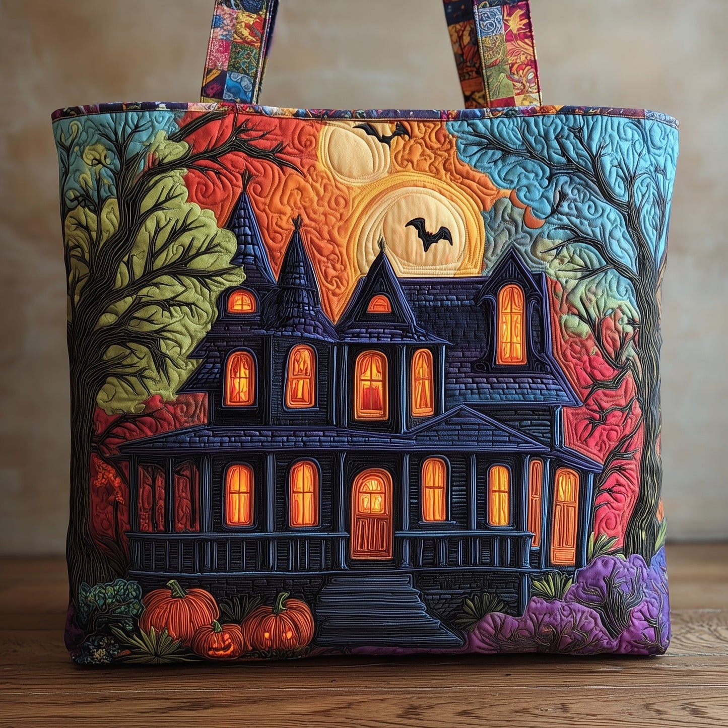 Midnight Haunt Quilted Tote Bag GFTOMA3822