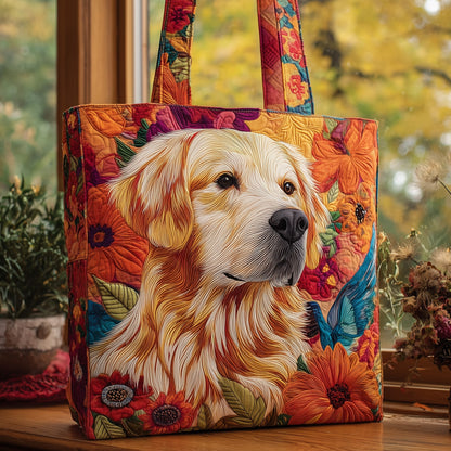 Golden Retriever Quilted Tote Bag GFTOMA3828