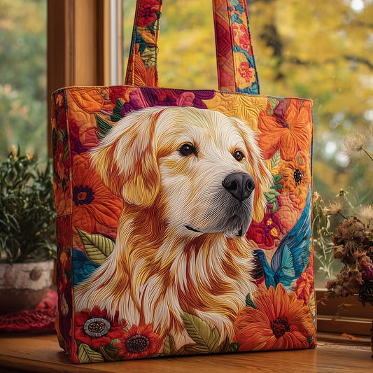 Golden Retriever Quilted Tote Bag GFTOMA3828