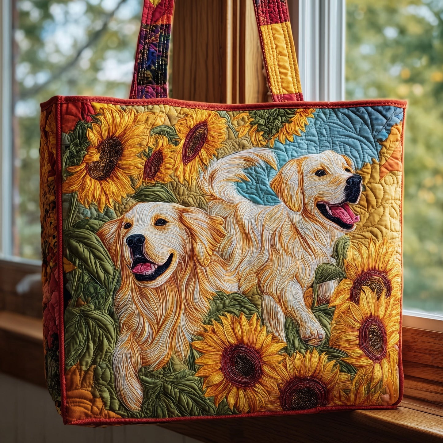 Golden Retriever Quilted Tote Bag GFTOMA3829