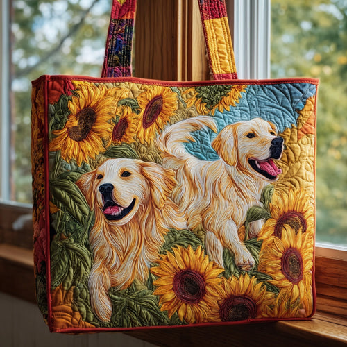 Golden Retriever Quilted Tote Bag GFTOMA3829