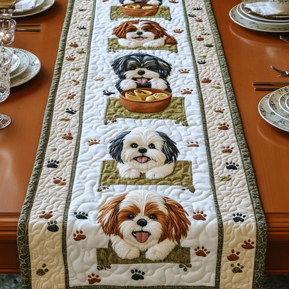 Shih Tzu Quilted Table Runner GFTOMA382