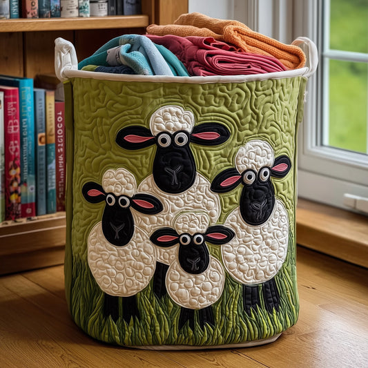 Sheep Quilted Laundry Basket GFTOMA3846