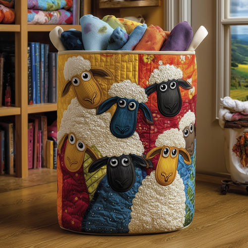 Sheep Quilted Laundry Basket GFTOMA3847