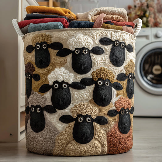 Sheep Quilted Laundry Basket GFTOMA3849