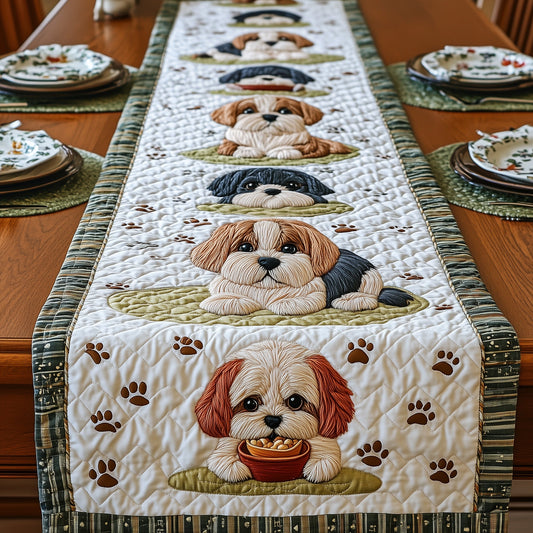 Shih Tzu Quilted Table Runner GFTOMA384