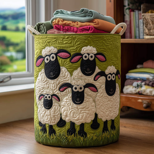 Sheep Quilted Laundry Basket GFTOMA3850
