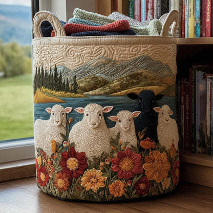 Sheep Quilted Laundry Basket GFTOMA3851