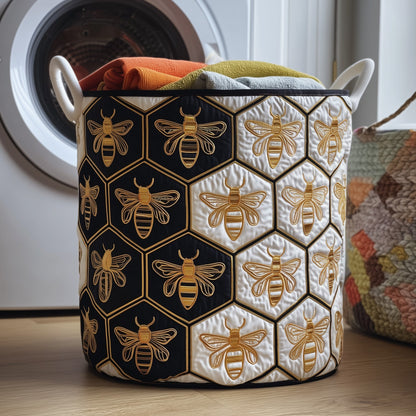 Bee Quilted Laundry Basket GFTOMA3853