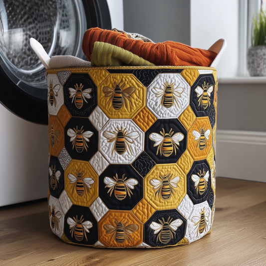Bee Quilted Laundry Basket GFTOMA3855