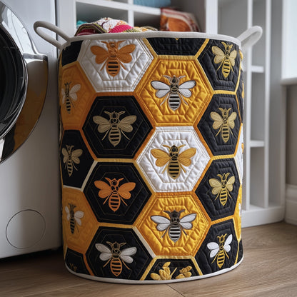 Bee Quilted Laundry Basket GFTOMA3856
