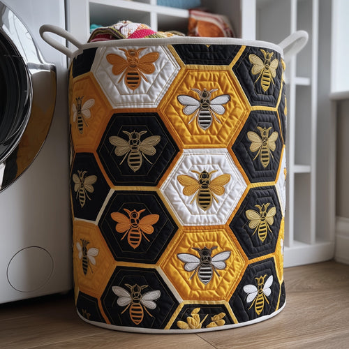 Bee Quilted Laundry Basket GFTOMA3856