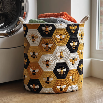 Bee Quilted Laundry Basket GFTOMA3857