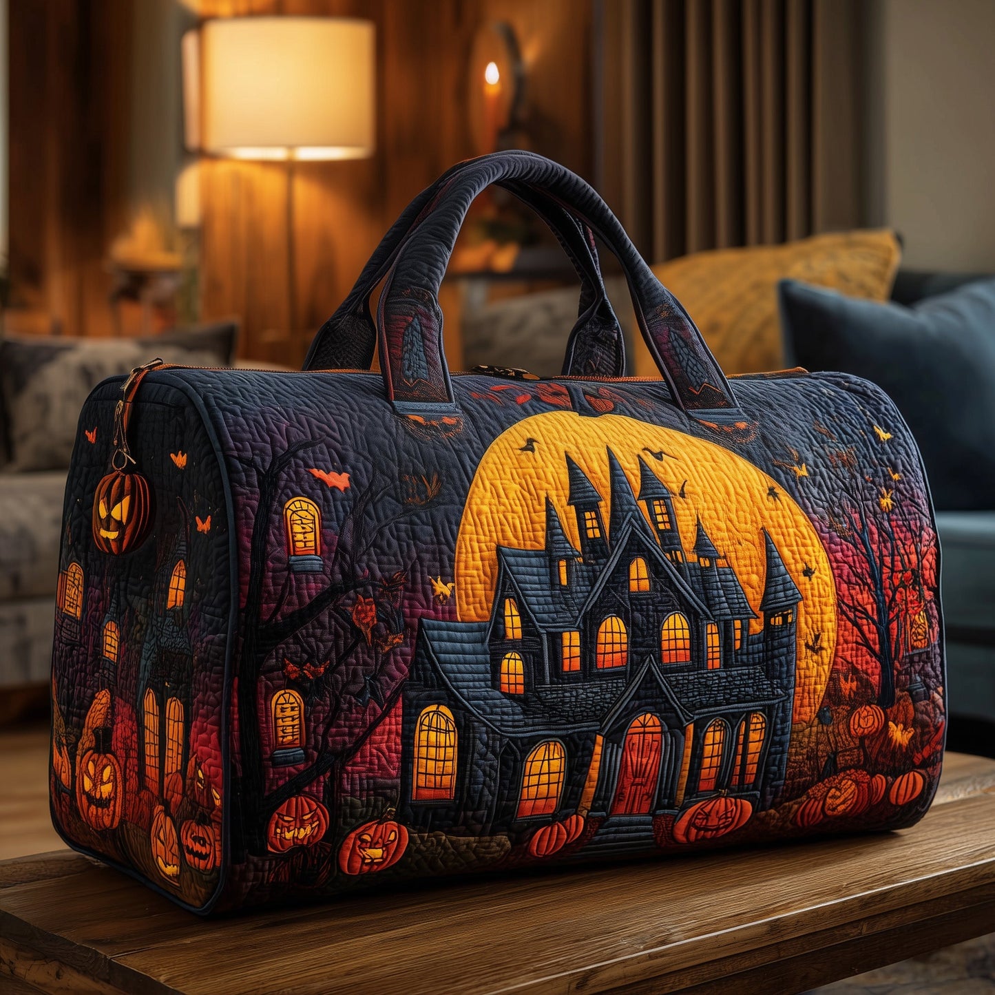 Haunted Manor Quilted Duffle Bag GFTOMA3864
