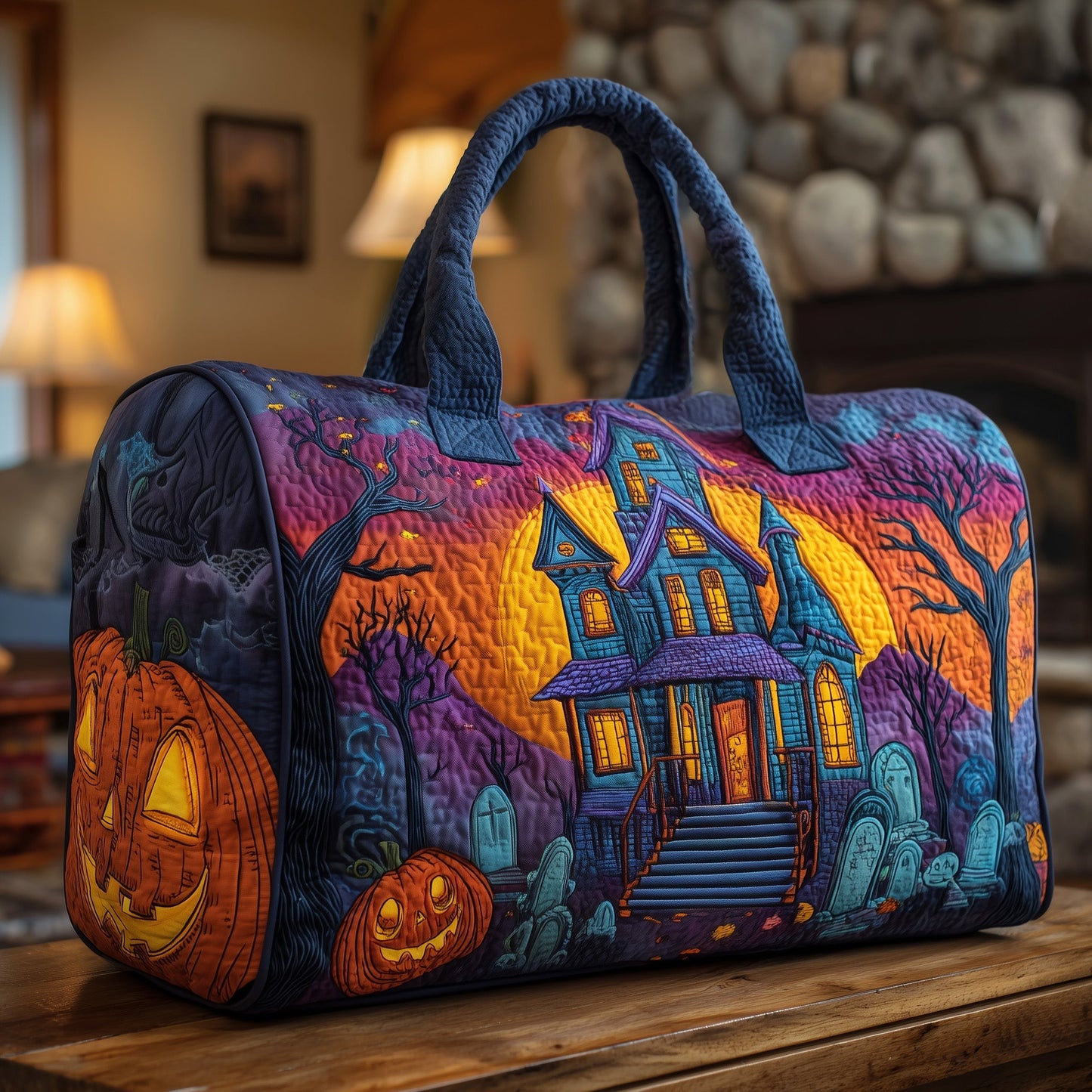 Haunted Manor Quilted Duffle Bag GFTOMA3866