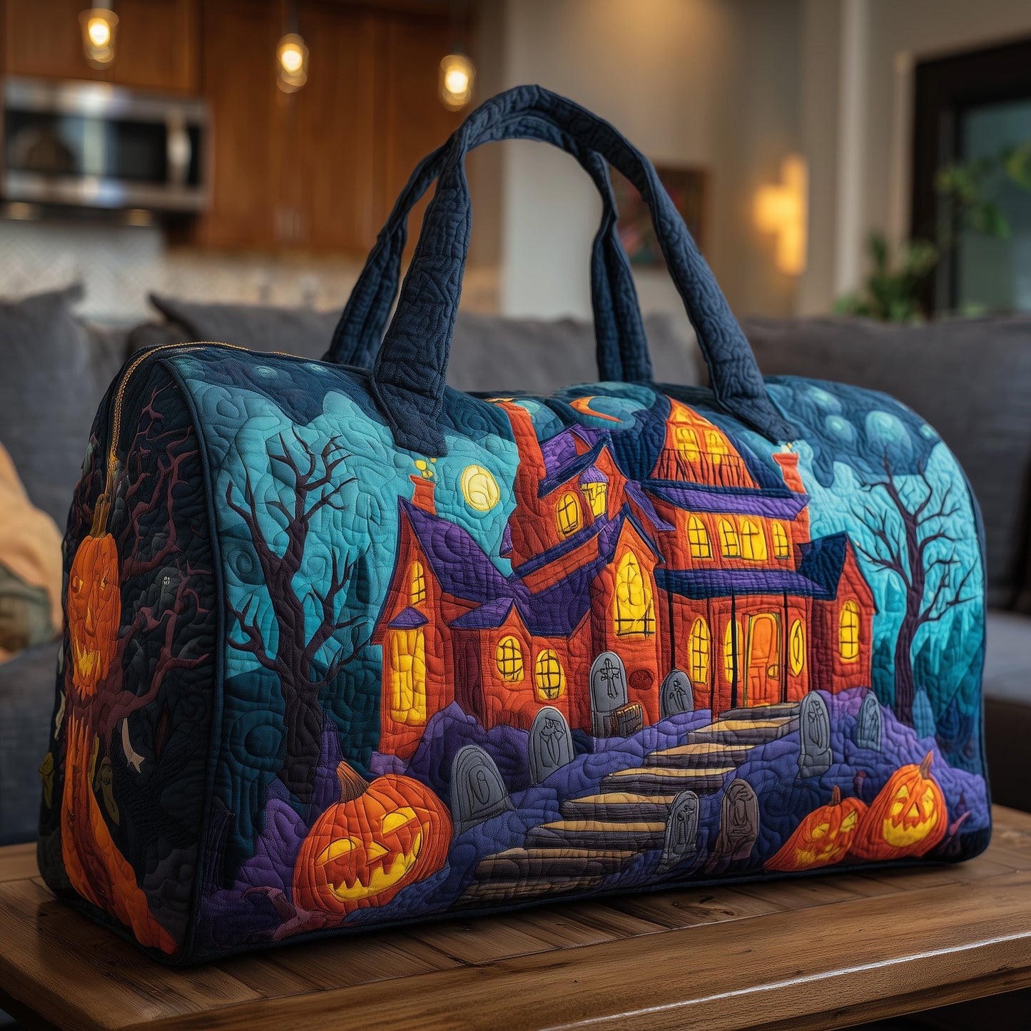 Haunted Manor Quilted Duffle Bag GFTOMA3868