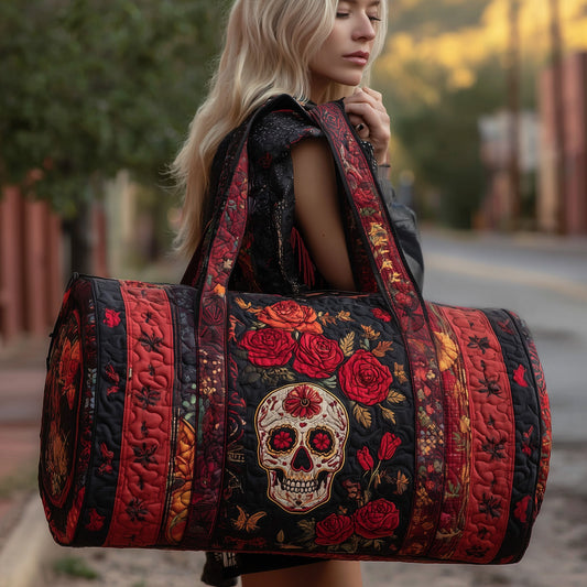 Rosa Muerta Quilted Duffle Bag GFTOMA3872