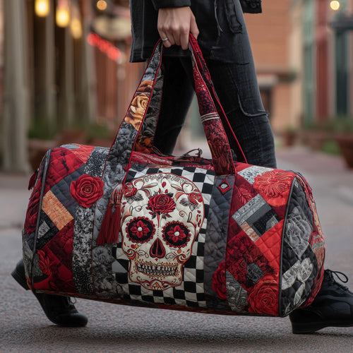 Rosa Muerta Quilted Duffle Bag GFTOMA3873